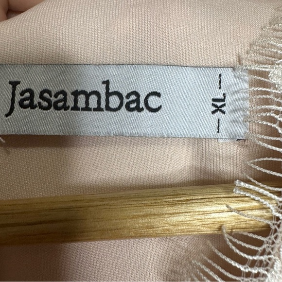 Pink Polka Dot Dress with Lace Trim - Picture 4 of 10